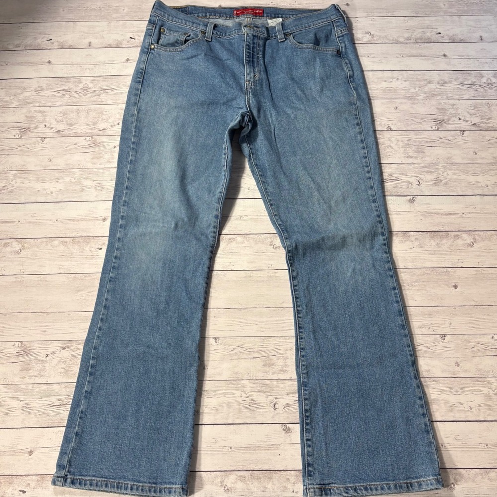 Levi Strauss Co 515 Nouveau Boot Cut Stretch Jeans Medium Wash Size 14